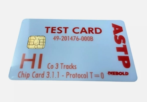 Diebold Nixdorf Hi-Co Test Card ASTP 49201476000B    OEM Magnetic Strip Card