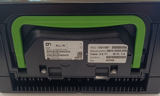 1750301684 01750301684 Parti di macchine bancomat DN 200 N906 Diebold Nixdorf AIC ALL IN CASSETTE CONV Ricambi di macchine bancomat